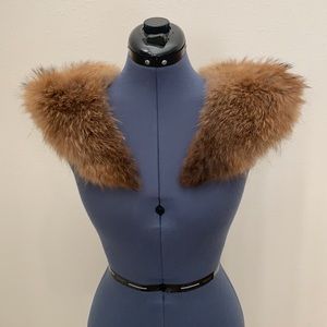 Vintage fur shoulder pieces or could be used for cuffs